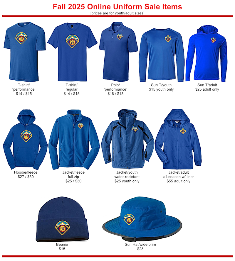 T97 Online Order Items T97 Online Order Items